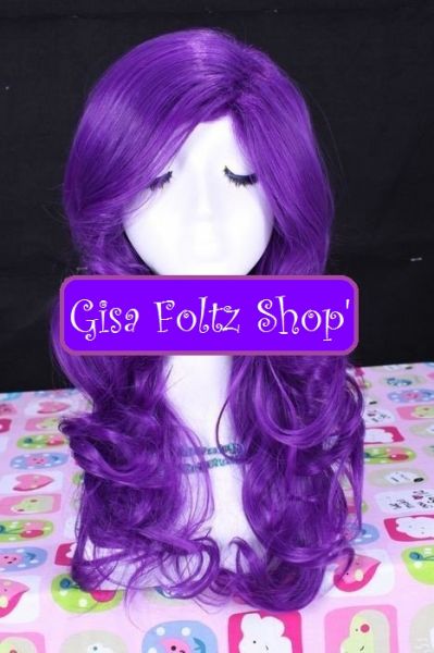 Peruca Roxo Longo Ondulado 50cm #CM202